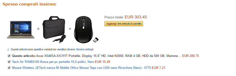 Suggerimenti ecommerce