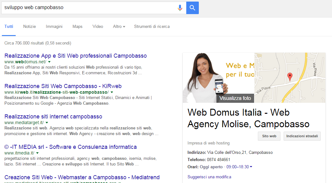 seo locale piccole e medie imprese