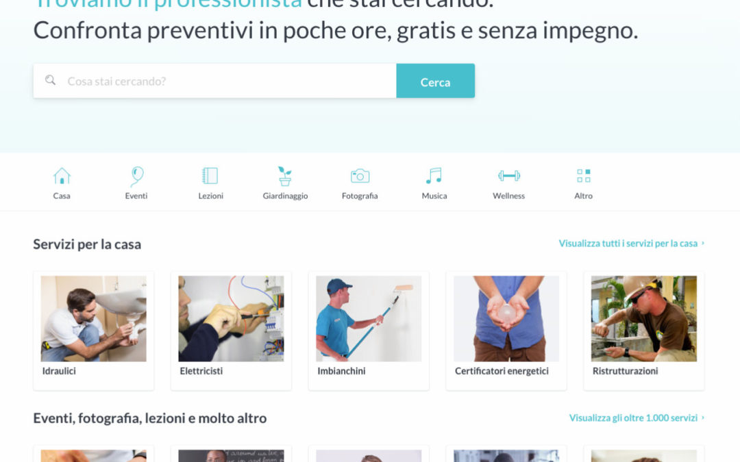 ProntoPro: un nuovo modo di trovare professionisti o artigiani