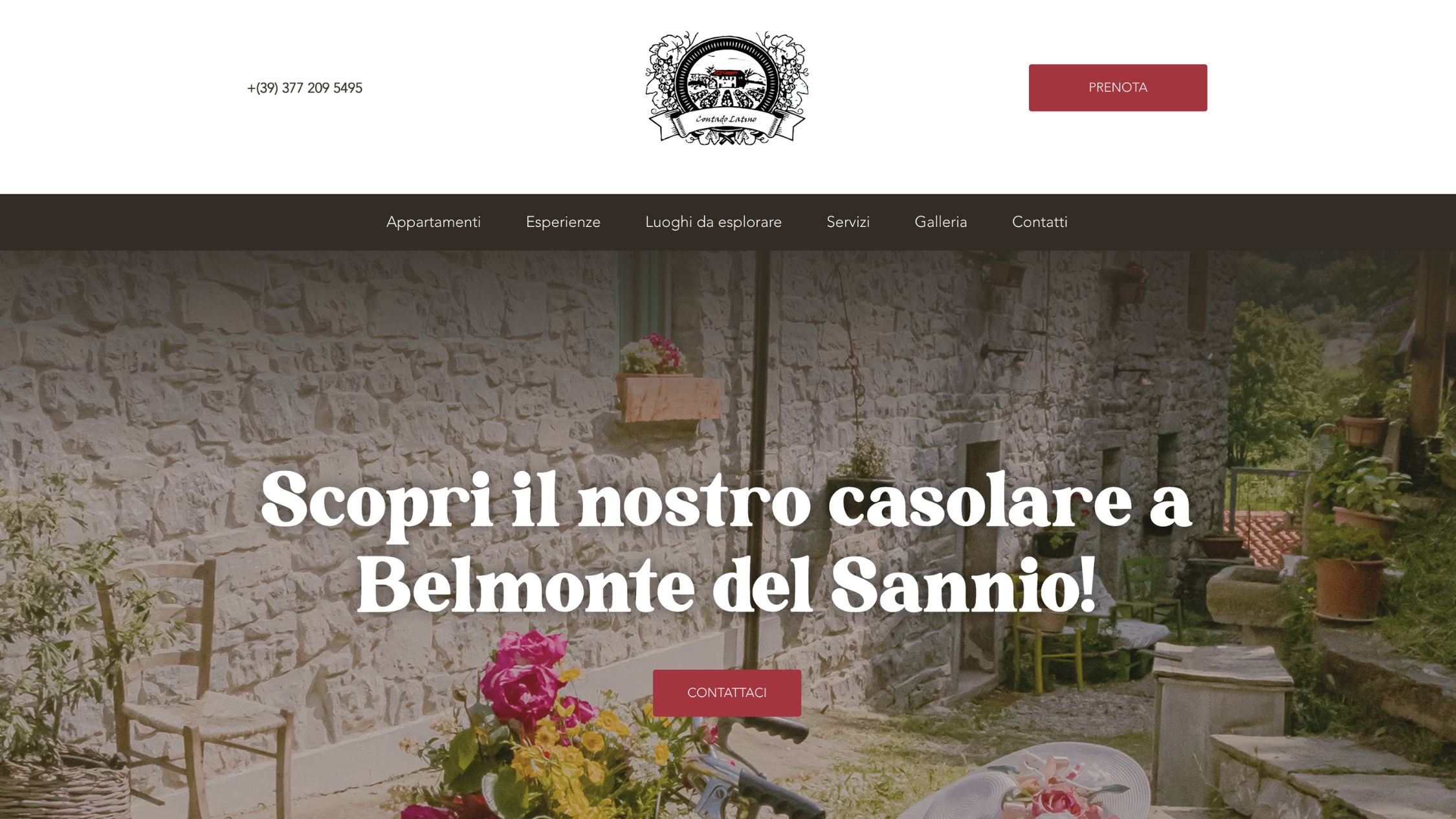 Realizzazione_sito_Contado_latino pasticceria pierini - siena