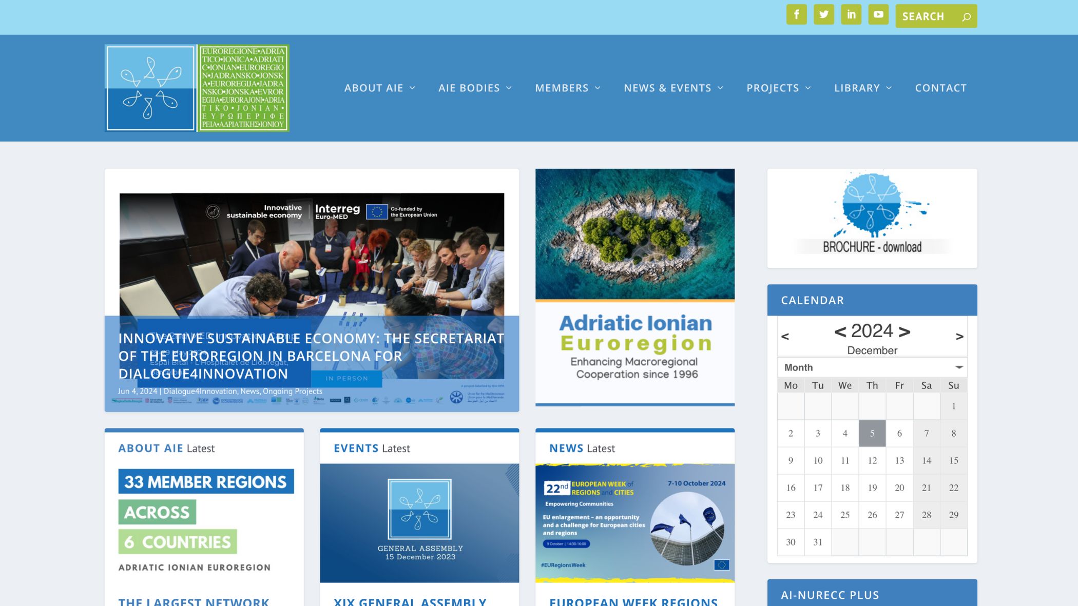 Realizzazione_sito_Euroregione ADRIATIC IONIAN EUROREGION