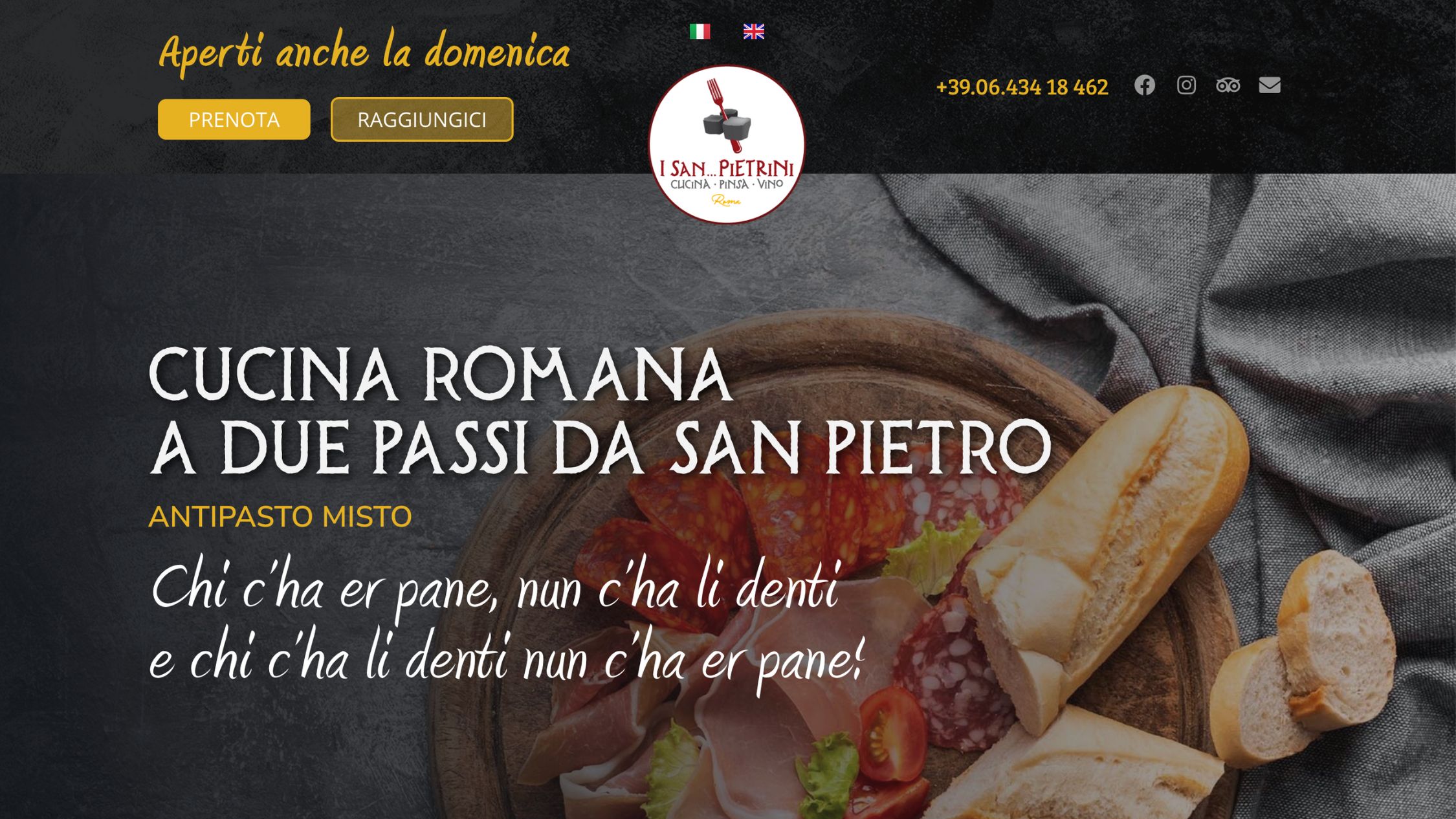 Realizzazione_sito_I_San_Pietrini sito ristorante i sanpietrini