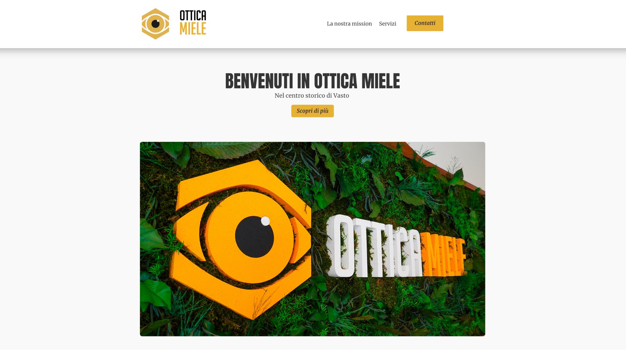 Realizzazione_sito_Ottica_miele realizzazione siti web progetto ottica miele