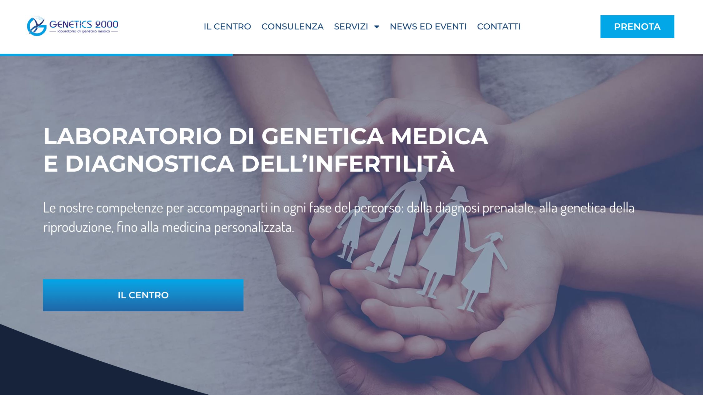 Realizzazione_sito_web_Genetics Genetics - laboratorio di genetica medica